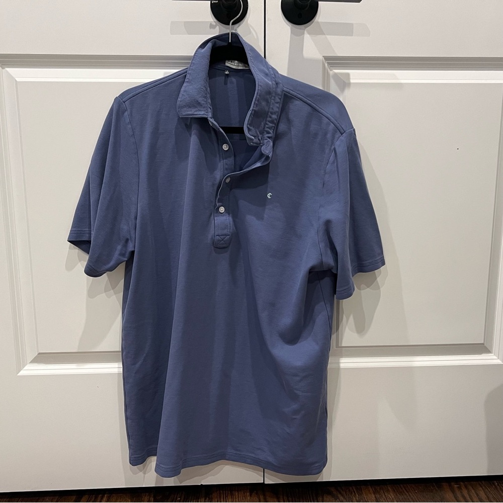 Criquet Pima Pique Range Polo Blue XL